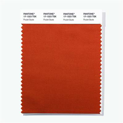 17-1323 TSX Poulet Saute - Polyester Swatch Card