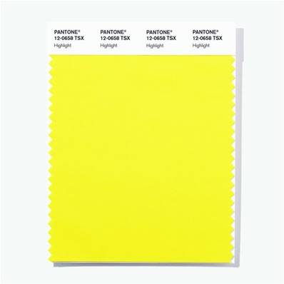 12-0658 TSX Highlight - Polyester Swatch Card