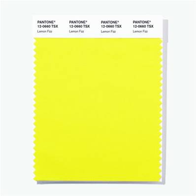 12-0660 TSX Lemon Fizz - Polyester Swatch Card