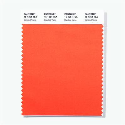 15-1351 TSX Candied Yams - Polyester Swatch Card