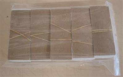 Polyester pré-coupé - 10x4 cm - Bords droits (500 pcs)
