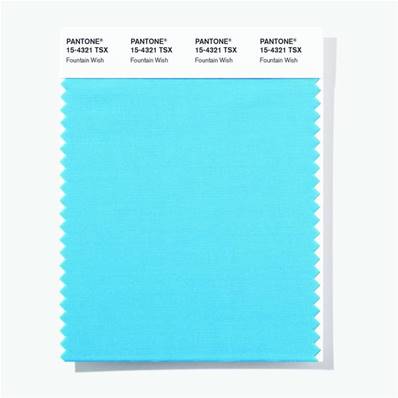 15-4321 TSX Fountain Wish - Polyester Swatch Card