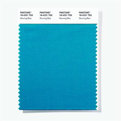 18-4331 TSX Stunning Blue - Polyester Swatch Card