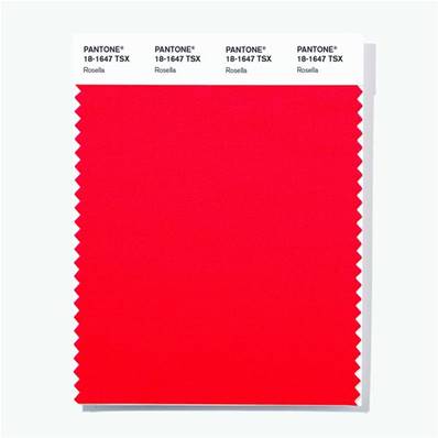 18-1647 TSX Rosella - Polyester Swatch Card