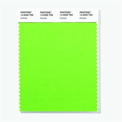 14-0255 TSX Kohlrabi - Polyester Swatch Card
