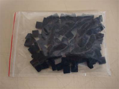 Feutres de laine noir Veslic - Paquet de 100