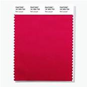 18-1850 TSX Red Lacquer - Polyester Swatch Card