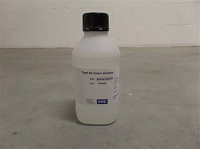 Solution préparée pour Test de sueur / Alcaline sur cuir - 1 Litre