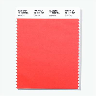 16-1530 TSX Coral Chic - Polyester Swatch Card