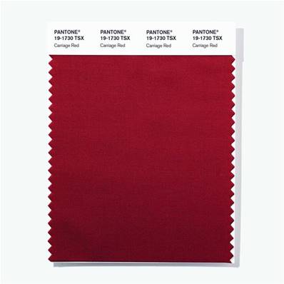 19-1730 TSX Carriage Red - Polyester Swatch Card