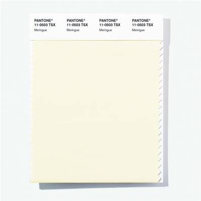 11-0503 TSX Meringue - Polyester Swatch Card