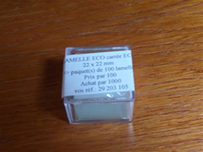 LAMELLE ECO carrée ECO 22 x 22 mm 1x100